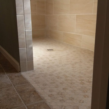 Contemporary Master Bath Conversion to ADA/Zero Entry