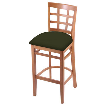 3130 25 Counter Stool with Medium Finish and Canter Pine Seat