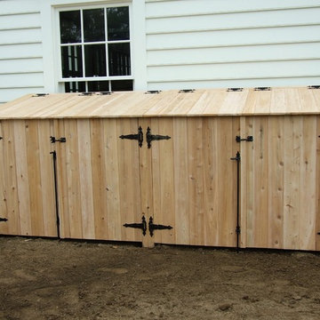 Cedar Trash Enclosure