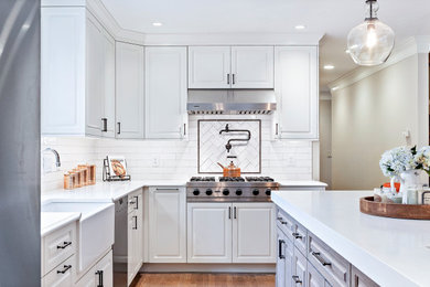 Traditional kitchen in Boston.