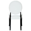 Modway Furniture Button Dining Chairs, Set of 2, White