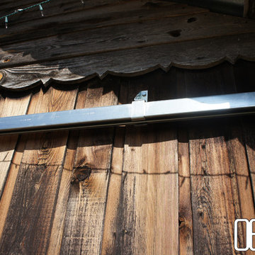 Norton Residence: sliding barn doors