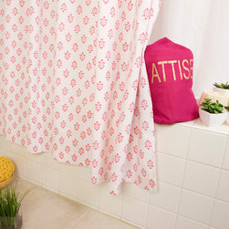 Attiser - Decorative Pink Shower Curtain - Products
