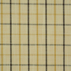 Paroo Cotton Blend Small Plaid Curtains & Drapes Upholstery Fabric in Coffee Col - Upholstery Fabric