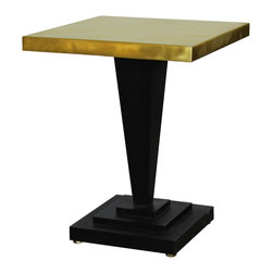 GILANI - Brasserie Table with Brass or Copper Top - Dining Tables