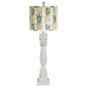 Rustic Pineapple Welcome Table Lamp