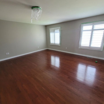 Hardwood Floor Refinishing + Staircase Refinishing (Colborne St, Brantford)
