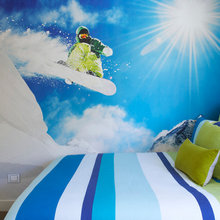 Blue green boys room