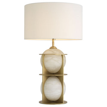 Round Alabaster Table Lamp | Eichholtz Eternity