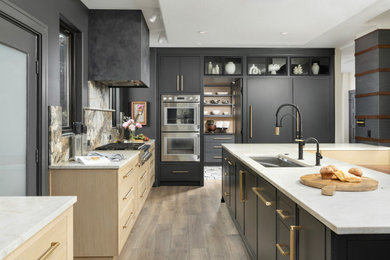 Transitional kitchen photo in Houston