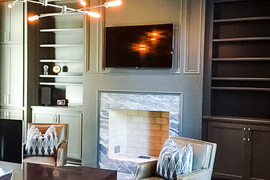 Home office - modern home office idea in Atlanta