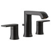 Moen T6708 Genta LX 1.2 GPM Widespread Bathroom Faucet - Matte Black