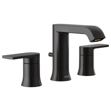 Moen T6708 Genta LX 1.2 GPM Widespread Bathroom Faucet - Matte Black