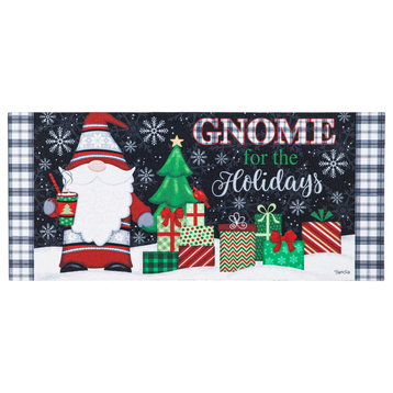 Christmas Gnome For The Holidays Mat Rubber Sassafras Winter Tomte 431894