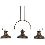 Quoizel Lighting - Emery 3-Light Island Chandelier, Palladian Bronze - This metal-shaded fixture is an elegant nod to the past. The classic Americana styling adds a nostalgic flair to your home. When hung over a kitchen island or dinette table it provides ample lighting for all your daily tasks. It includes a light diffuser and is available in two fabulous finishes.