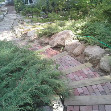 Brick and Tie Walkway