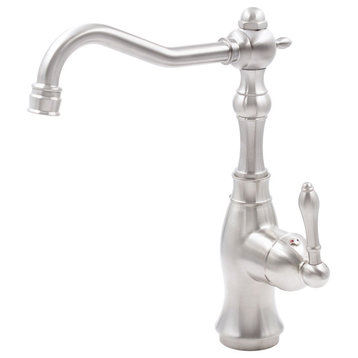 Novatto Lou Single Handle Bar Faucet in Brushed Nickel