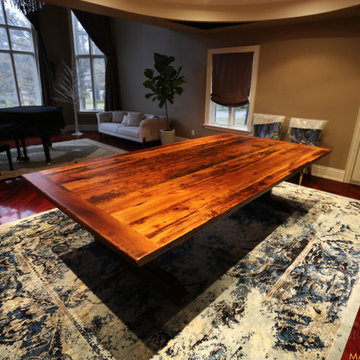 Trestle Tables made from Reclaimed Wood