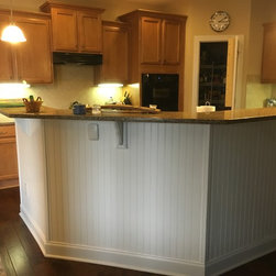 Kitchen Island Remodel - Wall Panels