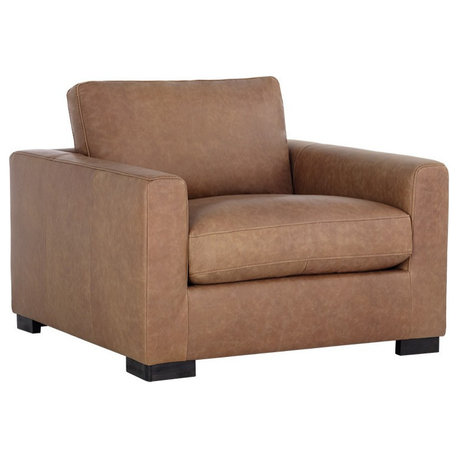 Baylor Armchair, Marseille Camel Leather