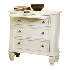 30 Inch Tall Bedroom Night Table Nightstands And Bedside Tables Houzz Coaster Clic Nightstand With Pull Out Shelf In White