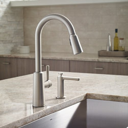 Riley&trade; Chrome High Arc Pulldown Kitchen Faucet - Products