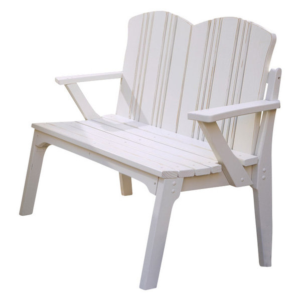Uwharrie Chair Company Inc Carolina Preserves 2 Seat Bench With Back Robin S Egg Blue Dailymail