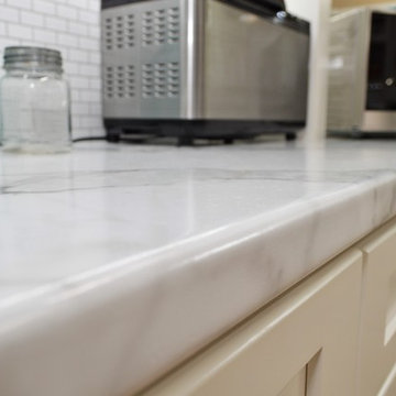 Monticello, IN. Haas Signature Collection. Unique, Multi-Surface Kitchen