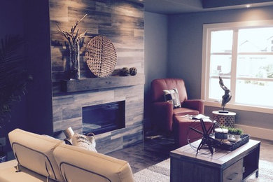 Inspiration for an eclectic living room remodel in Other