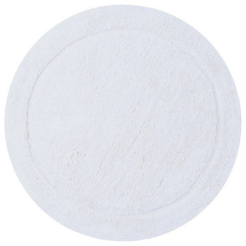 Waterford Collection Bath Rug 30" Round, White