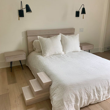 Light Grey Solid Oak Bed Frame