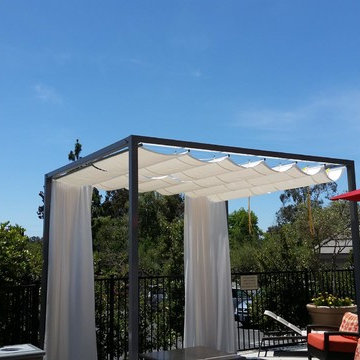 Infinity Canopy featuring Phifertex White at Ayres Hotel by Abbot Awnings