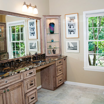 ADA Master Bathroom worthy of being an art gallery
