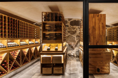 Elegant wine cellar photo