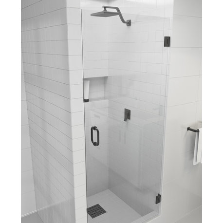 78x28.375-28.75" Frameless Shower Door, Enduroshield, Oil Rubbed Bronze