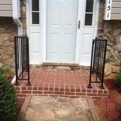r005 Custom Iron porch railings - Stair Parts