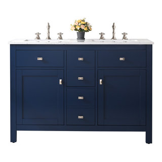 Totti Artemis 44 White Transitional Double Sink Bathroom Vanity w/ Wh –  Eviva