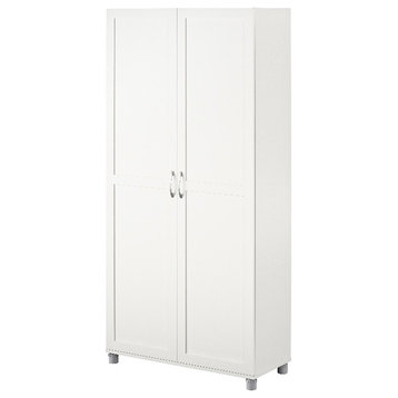 Systembuild Evolution Lory Framed 36" Utility Cabinet in White