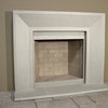 Newport Cast Stone Fireplace Mantel, Pearl