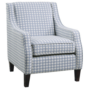 Clair Accent Chair, Blue Pattern
