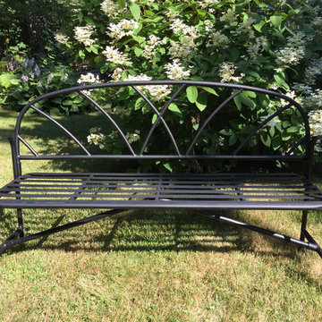 Timber Ridge Garden- Lattice Bench assembled