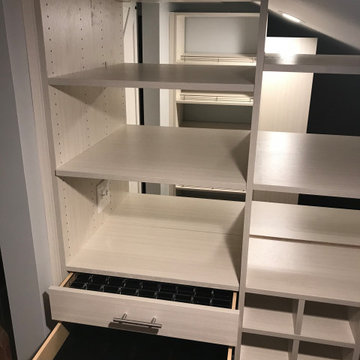 Beige Walk-In Closets: A Blend of Luxury and Minimalism