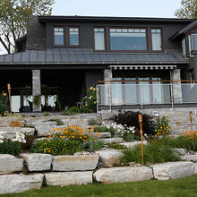 Lakeside slope landscape