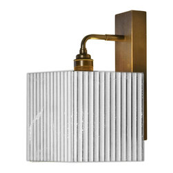 Silver Leaf Globe Bathroom Wall Light - Bathroom Wall Lights