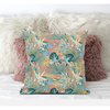 Plant Illusion Suede Blown and Closed Pillow by Amrita Sen, Gray