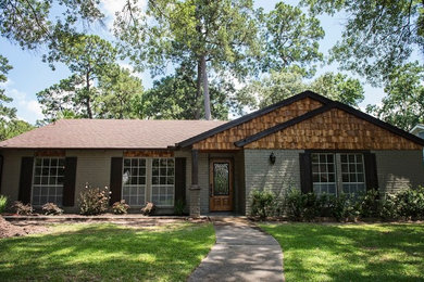 Eclectic exterior home idea in Houston