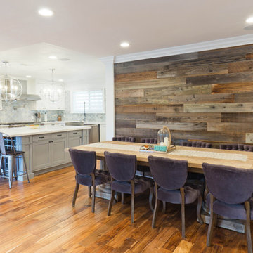 Walnut Creek General Remodeling - Kitchen - living fireplace