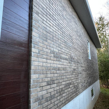 Facade installation project in Georgina, ON