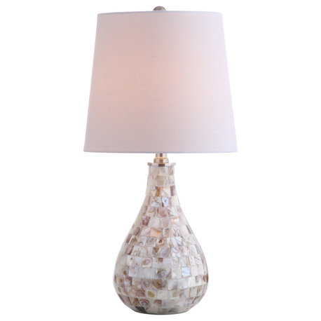 Mona 20.5" Mini Table Lamp, Seashell, Seashell