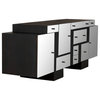 CFC Furniture - Foster Sideboard Black Wax - FF212